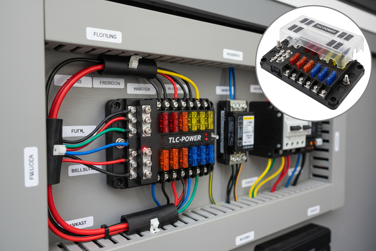 Bloc porte-fusibles avec indicateur LED : 6 ou 12 voies, lequel choisir ?