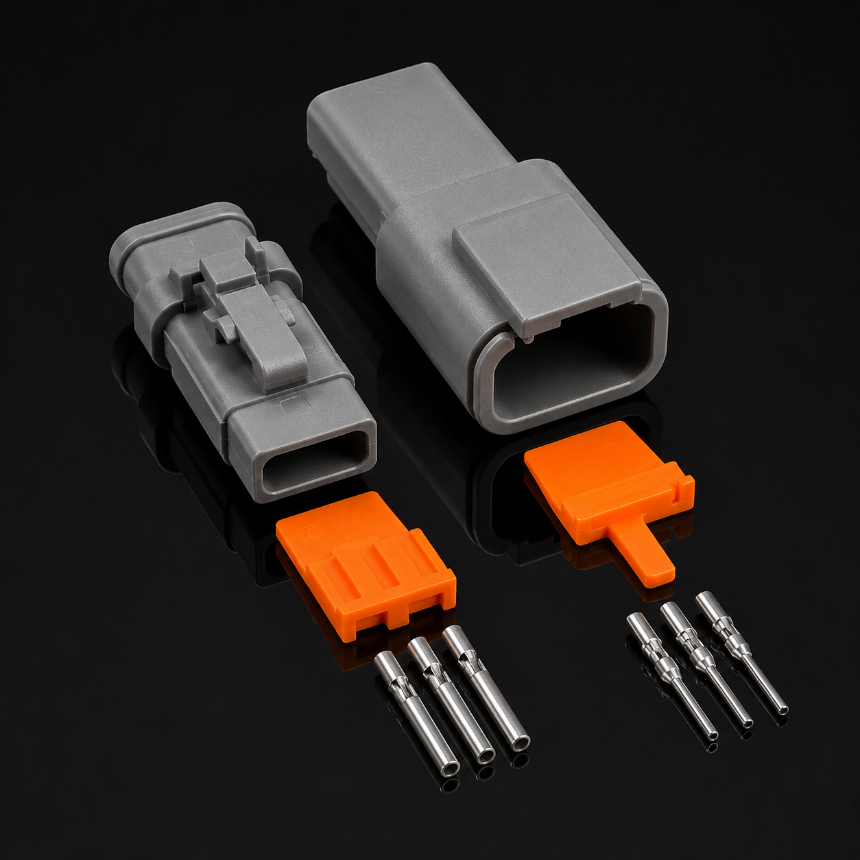 Connecteur Deutsch DTM 7.5A — Étanche & Anti-vibration