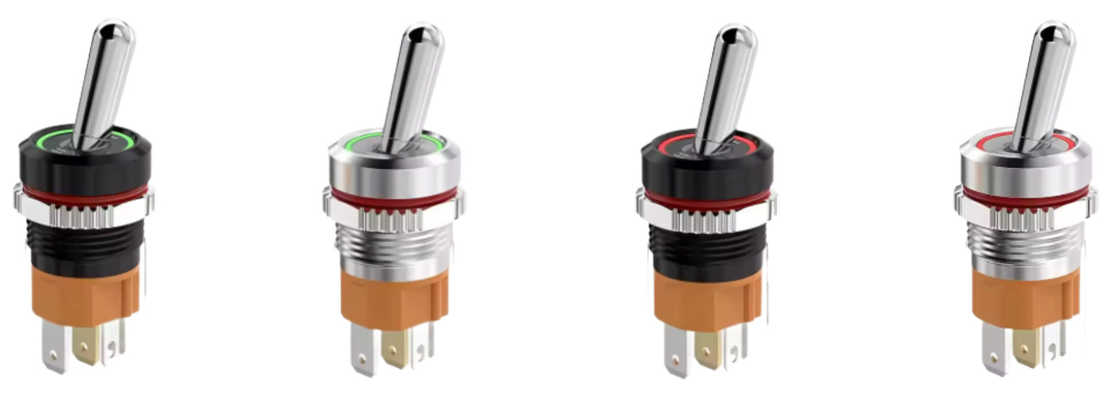 Interrupteur à bascule 18mm 12V/24V IP65