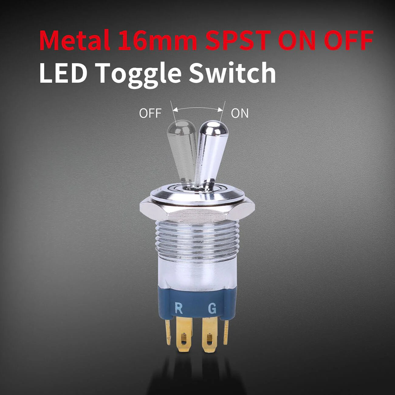 Interrupteur 12v, LED 3 couleurs On/Off