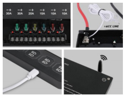 Panneau de commande 6 interrupteurs