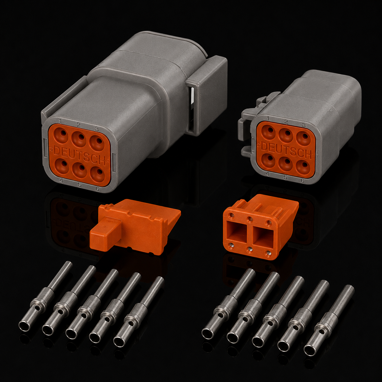 Connecteur Deutsch DTM 7.5A — Étanche & Anti-vibration